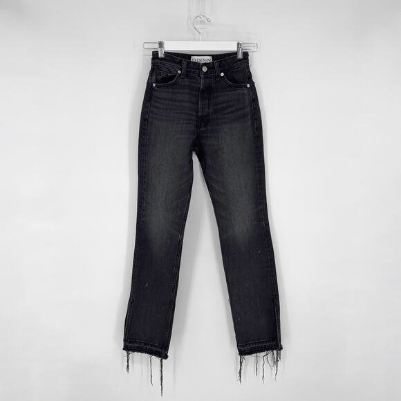 EB DENIM Unraveled Two Split Hem Jeans Grade School Women’s Size 24 Raw Edge - Picture 2 of 8